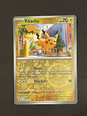 Pikachu McDonalds promo TCG card